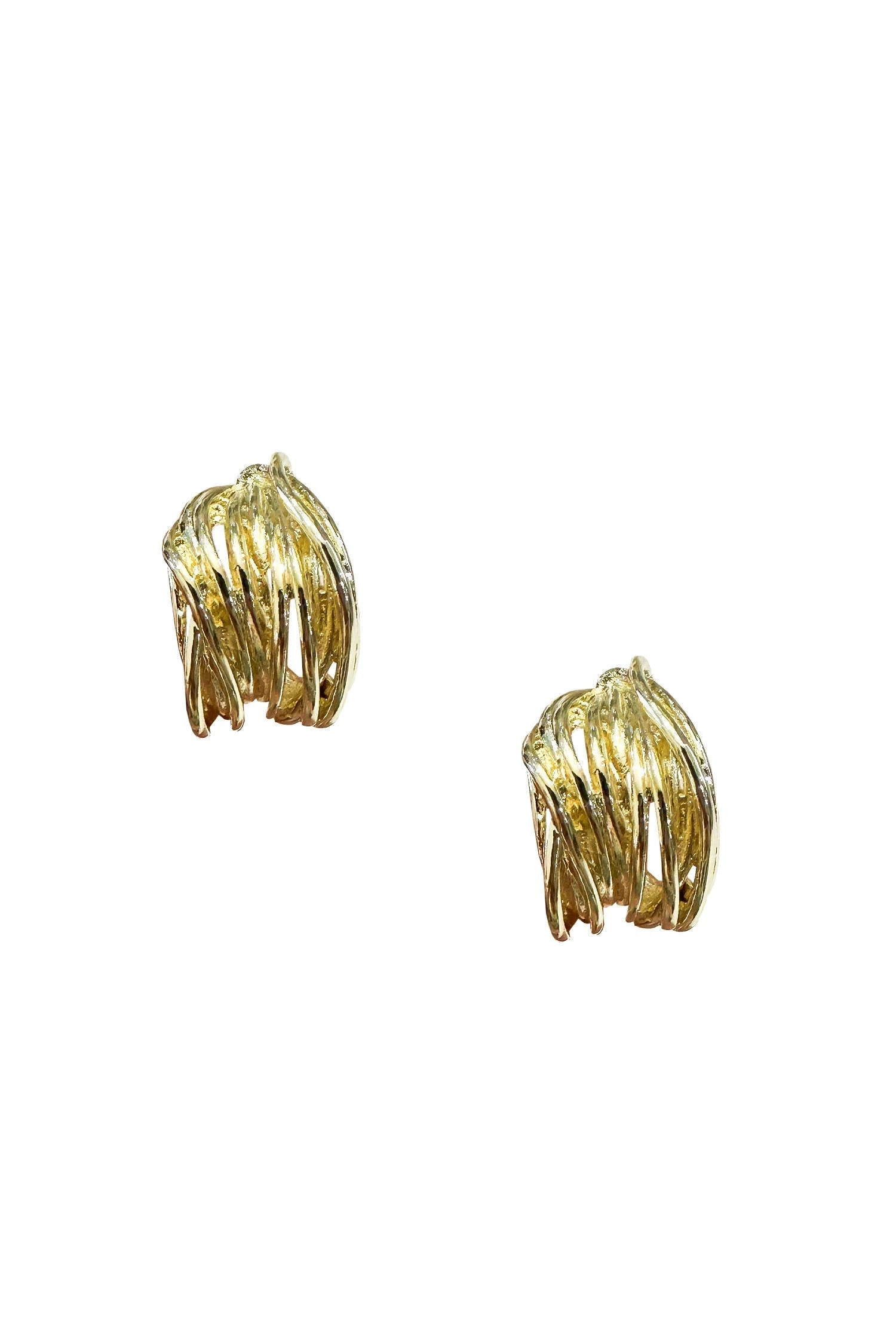 Clarina Gold Hoop Earrings 4 Clarina Gold Hoop Earrings - Image 2