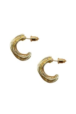 Clarina Gold Hoop Earrings 8 Clarina Gold Hoop Earrings -A L’Amour The Label earrings262