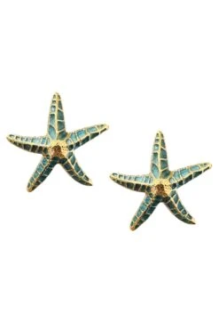 Julianne Blue Starfish Earrings -A L’Amour The Label earrings268 c55651fc ed70 4509 a139 4ac56c48b7fd