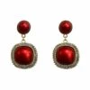 Mariella Red Diamante Earrings -A L’Amour The Label earrings282