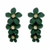 Carola Green Flower Earrings -A L’Amour The Label earrings303