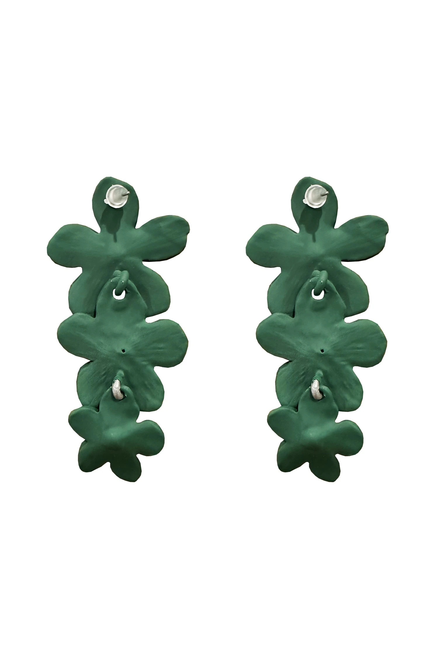 Carola Green Flower Earrings 5 Carola Green Flower Earrings - Image 3