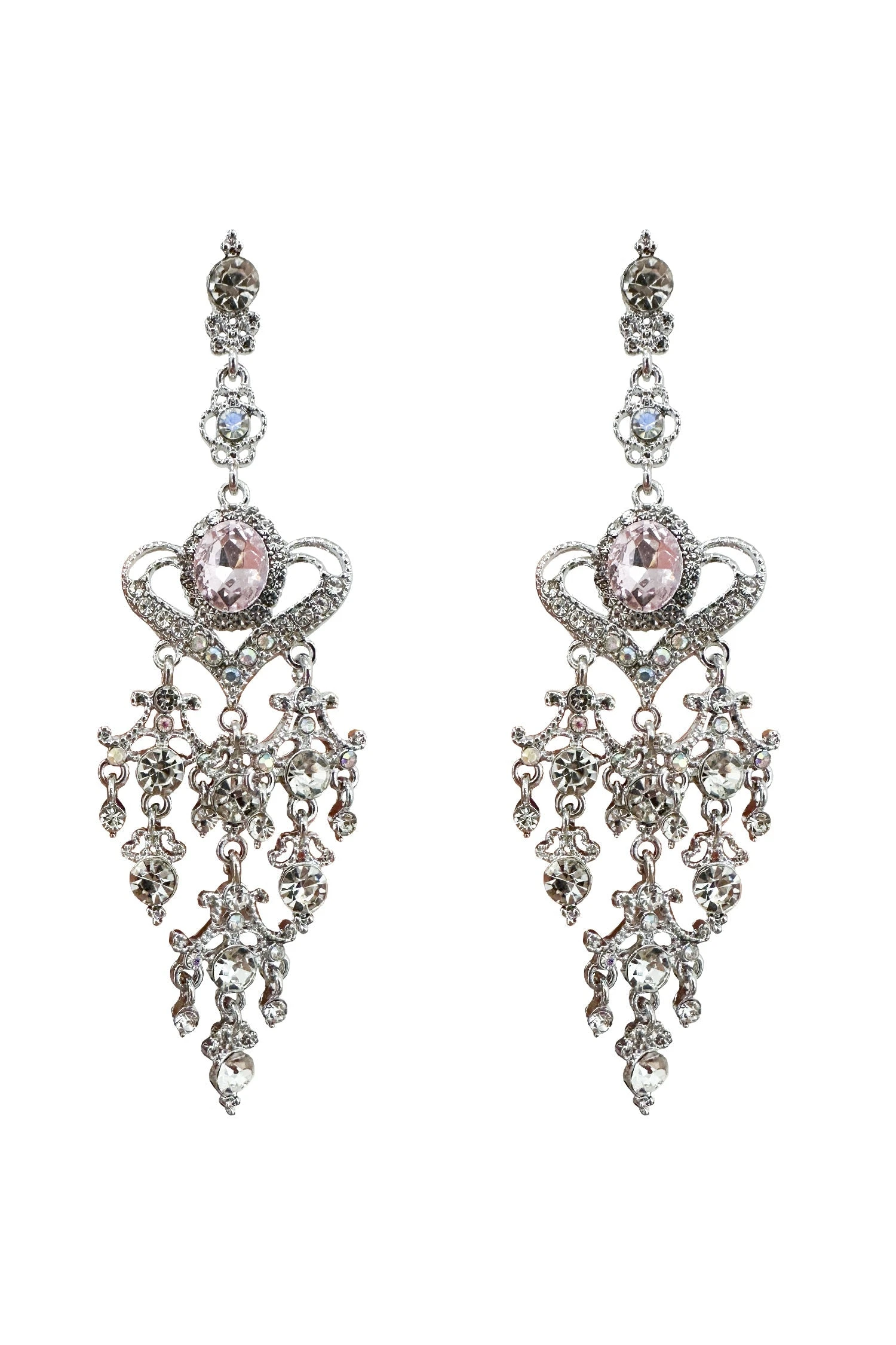 Graziana Pink Diamante Earrings 3 Graziana Pink Diamante Earrings