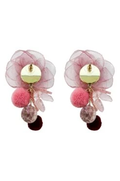 Phoebe Mauve Statement Earrings -A L’Amour The Label earrings389
