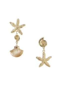 Cheryce Gold Shell Earrings -A L’Amour The Label earrings53 367232a8 4b28 41a5 a7b3 861599b481b8