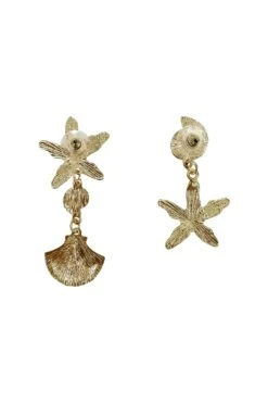 Cheryce Gold Shell Earrings -A L’Amour The Label earrings54 dd921e38 0e46 4f6d b8c9 6ab973c96644