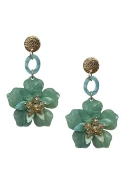 Petra Teal Flower Drop Earrings 9 Petra Teal Flower Drop Earrings -A L’Amour The Label earrings66 c2897ddd c5be 4d84 8263 bfeb8a1ebbc5
