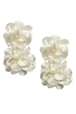 Meghan Cream Flower Drop Earrings -A L’Amour The Label earrings96 3707c08c c3a0 4659 b49b 3b254469a33a