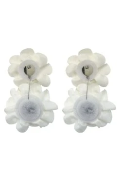 Meghan Cream Flower Drop Earrings -A L’Amour The Label earrings97