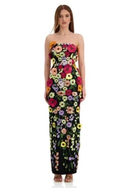 Elene Floral 3D Maxi Gown 13 Elene Floral 3D Maxi Gown -A L’Amour The Label elene 1