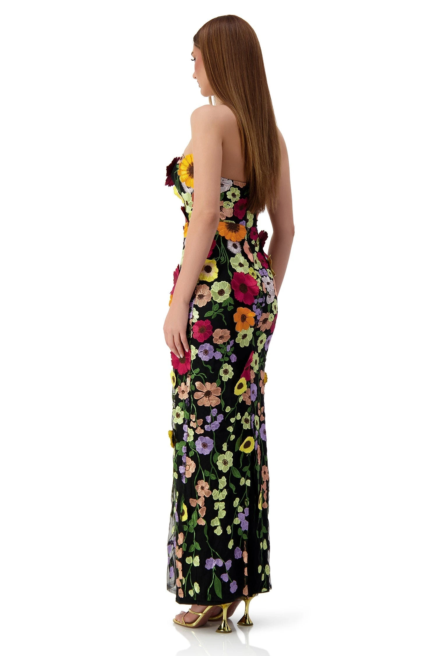 Elene Floral 3D Maxi Gown 6 Elene Floral 3D Maxi Gown - Image 4