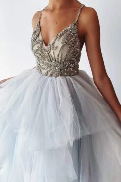 Valeriya Beaded Tulle Gown 12 Valeriya Beaded Tulle Gown -A L’Amour The Label flatlay13