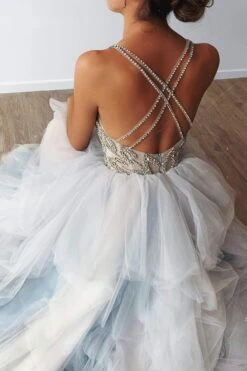 Valeriya Beaded Tulle Gown 13 Valeriya Beaded Tulle Gown -A L’Amour The Label flatlay14