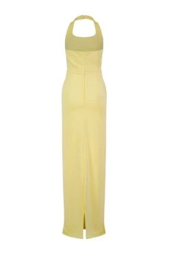 Hallie Butter Yellow Satin Gown -A L’Amour The Label hallie 2 gm