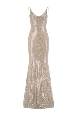 Nina Low Back Silver Gown 20 Nina Low Back Silver Gown -A L’Amour The Label nina 1 gm
