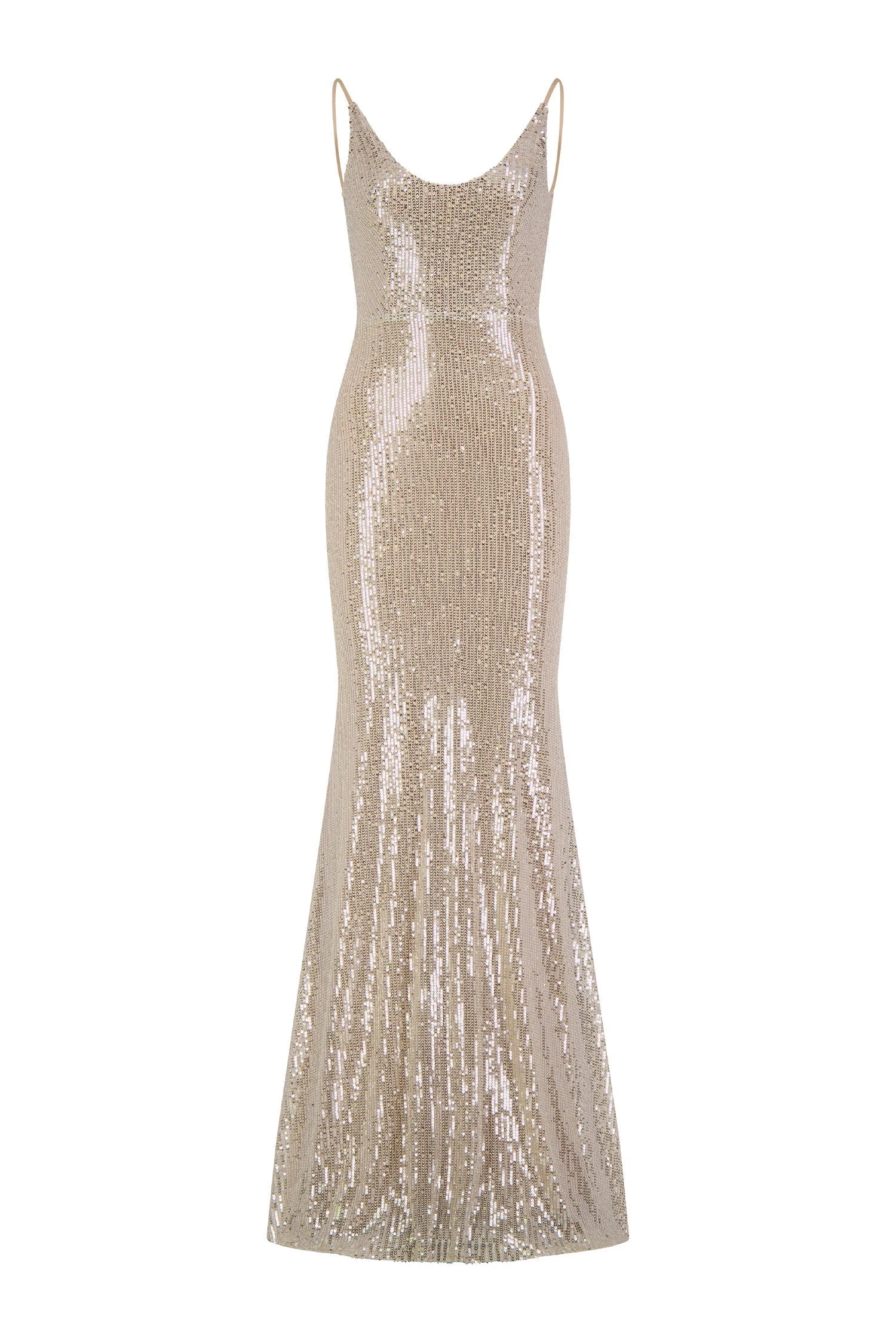 Nina Low Back Silver Gown 11 Nina Low Back Silver Gown - Image 9
