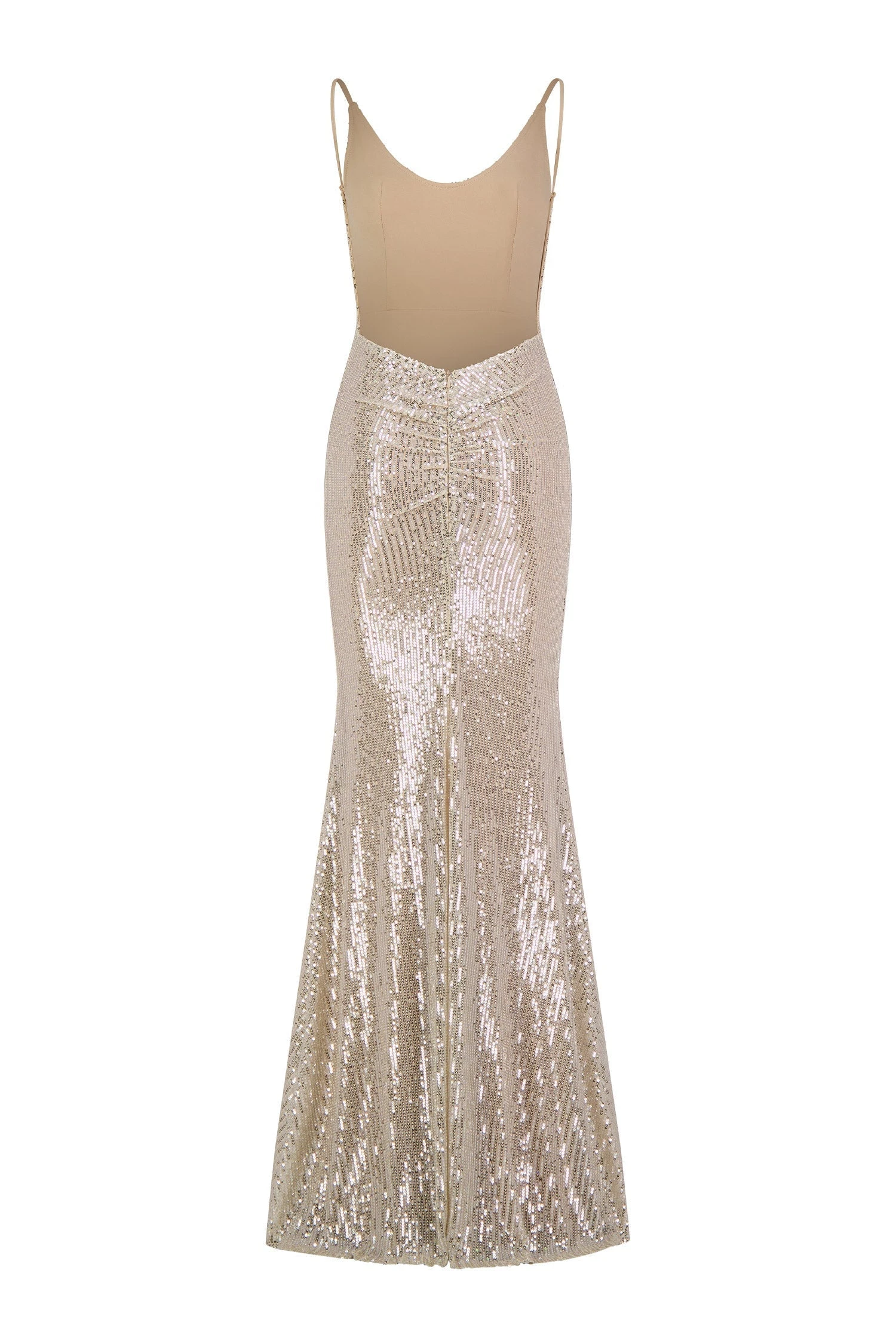 Nina Low Back Silver Gown 12 Nina Low Back Silver Gown - Image 10