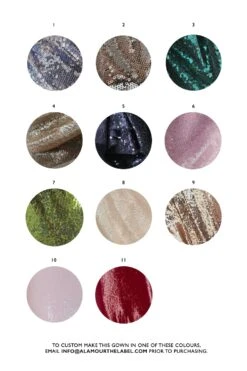 Brooklyn Sequins Shimmering Burgundy Gown -A L’Amour The Label wetsequins